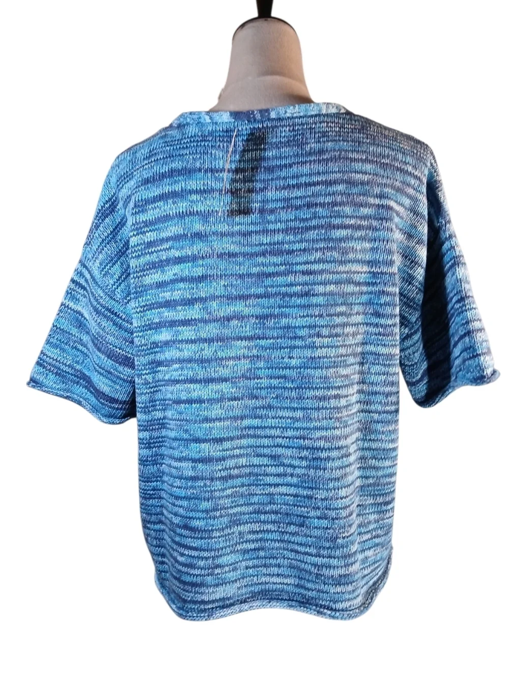 NWT Talbots Cotton Vneck Short Sleeved Warm Weather Sweater Size Large